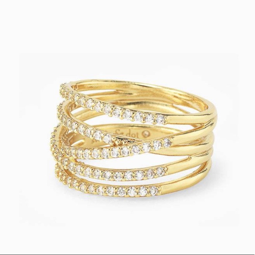 New in box Stella & Dot Pave Ring